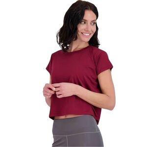 Real Essentials 5 Pack Dry-Fit Cropped Short Sleeve Workout Gym Athletic Tee XL